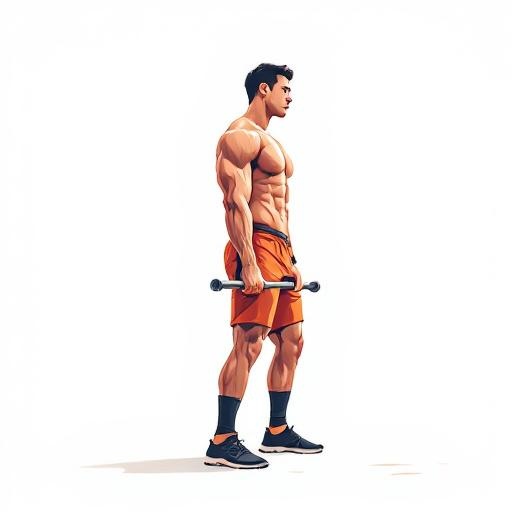 Illustration of person performing romanian deadlift (rdl)