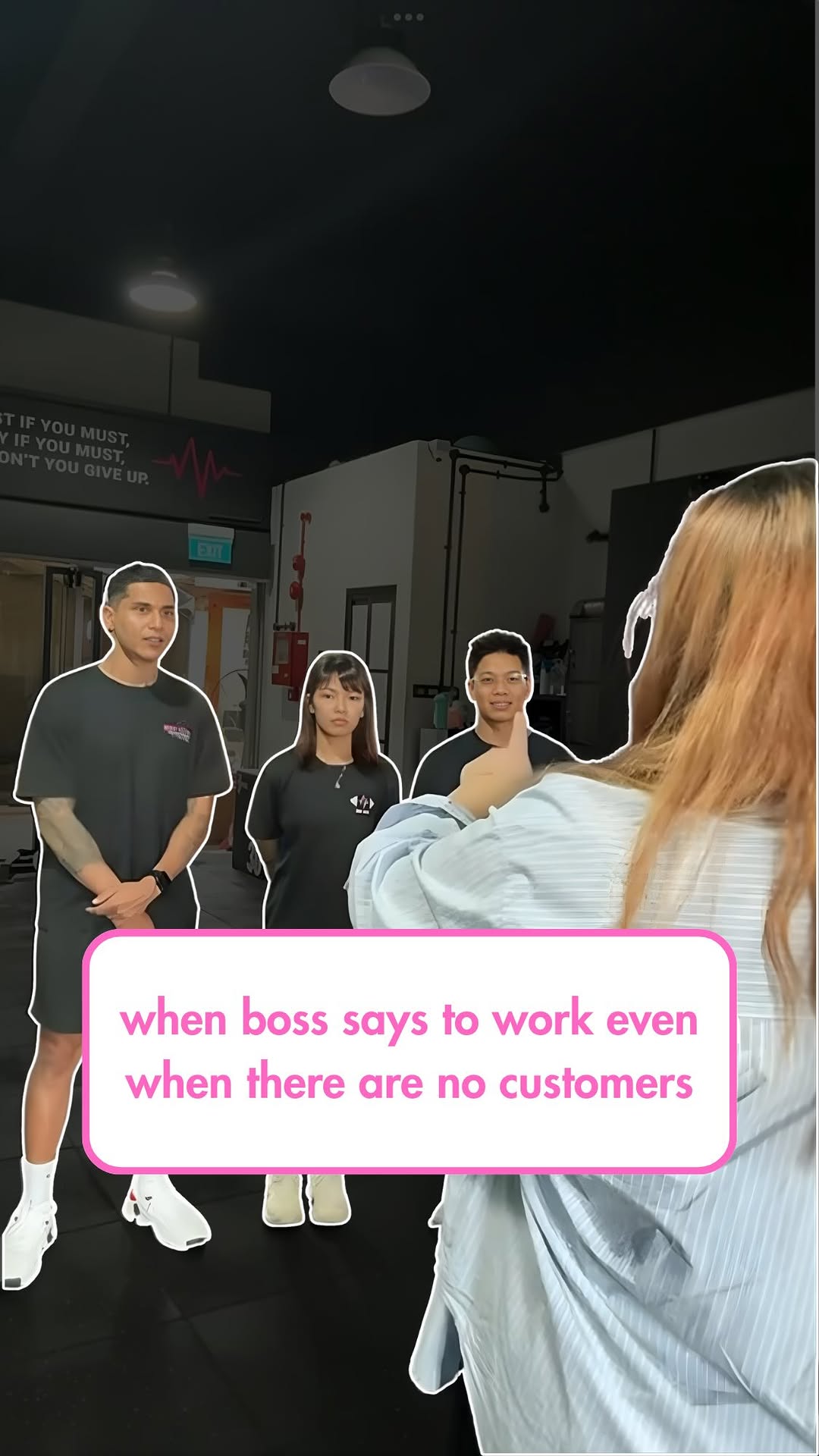 POV: your boss says to work even when there's no clients 😮‍💨