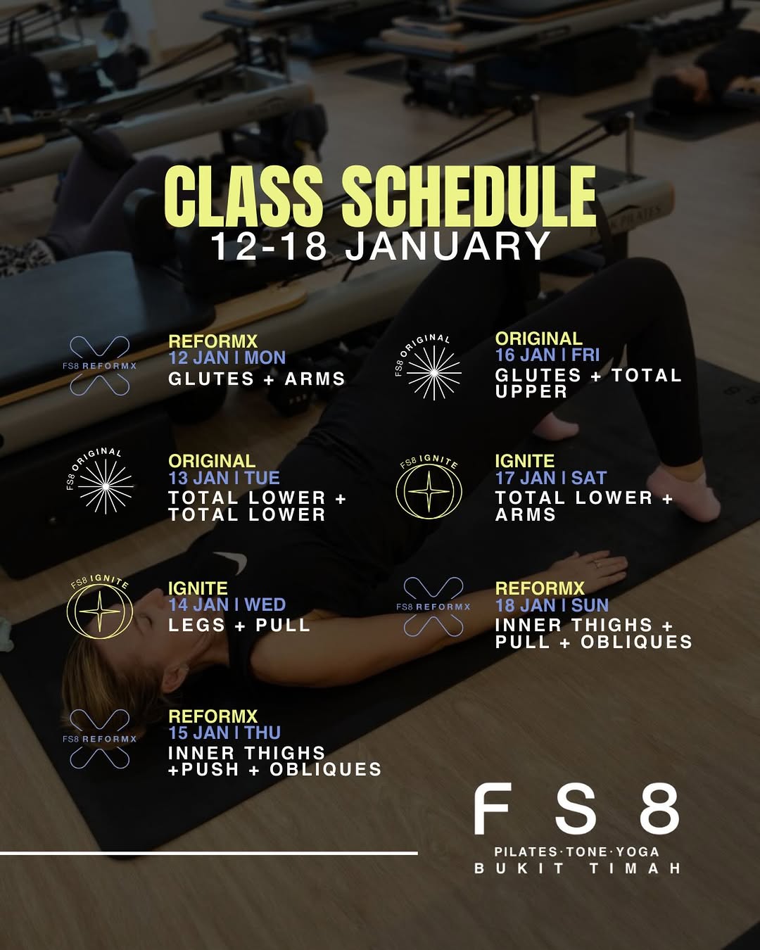 Your 12–18 January class lineup 👀🔥