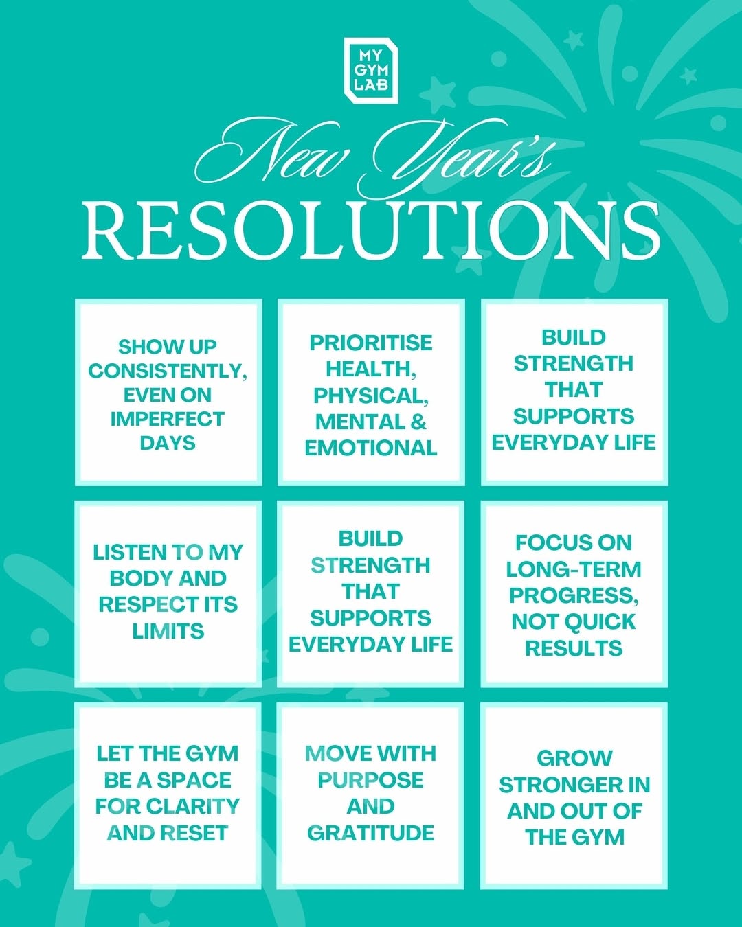 New year, new intentions.