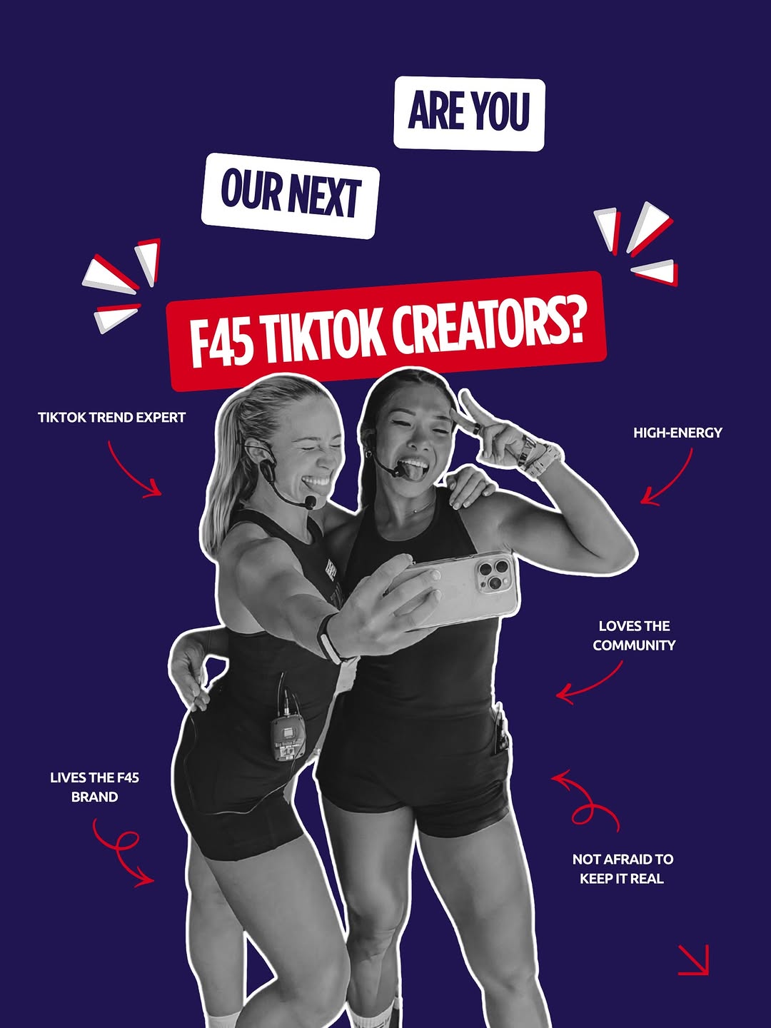 We’re casting two creators to be the faces of F45 TikTok! ❤️‍🔥If you’re creative, high-energy, tren
