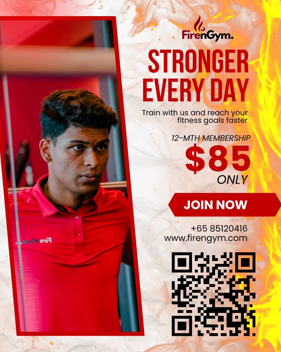 🔥 Ignite your fire in 2026! Sign up for FirenGym's membership this New Year for just $85/month and 