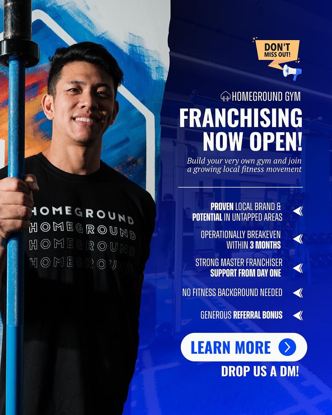 We’ve built 4 thriving Homeground Gyms - and we’re now opening the doors for passionate individuals 