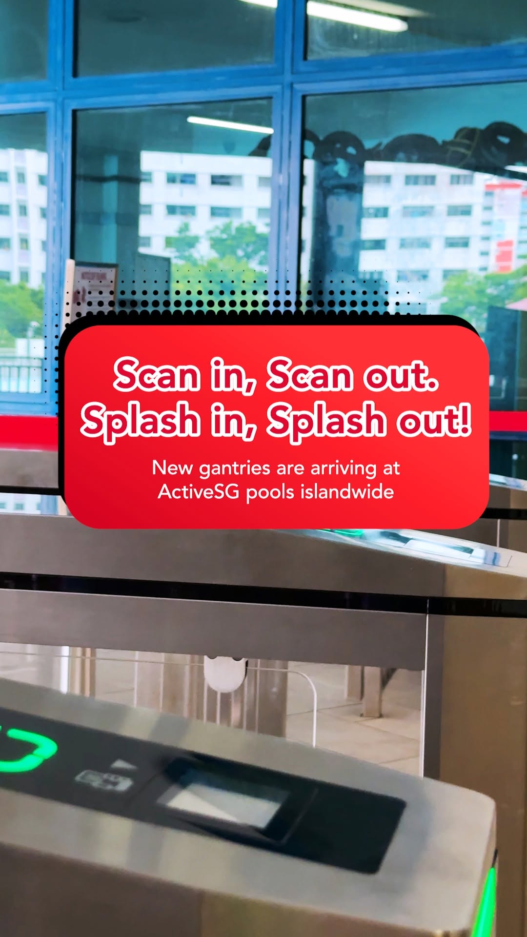 🏊🏻‍♂️ Headed for a swim? Here’s how to enter the pool with our new gantry system 👇🏻