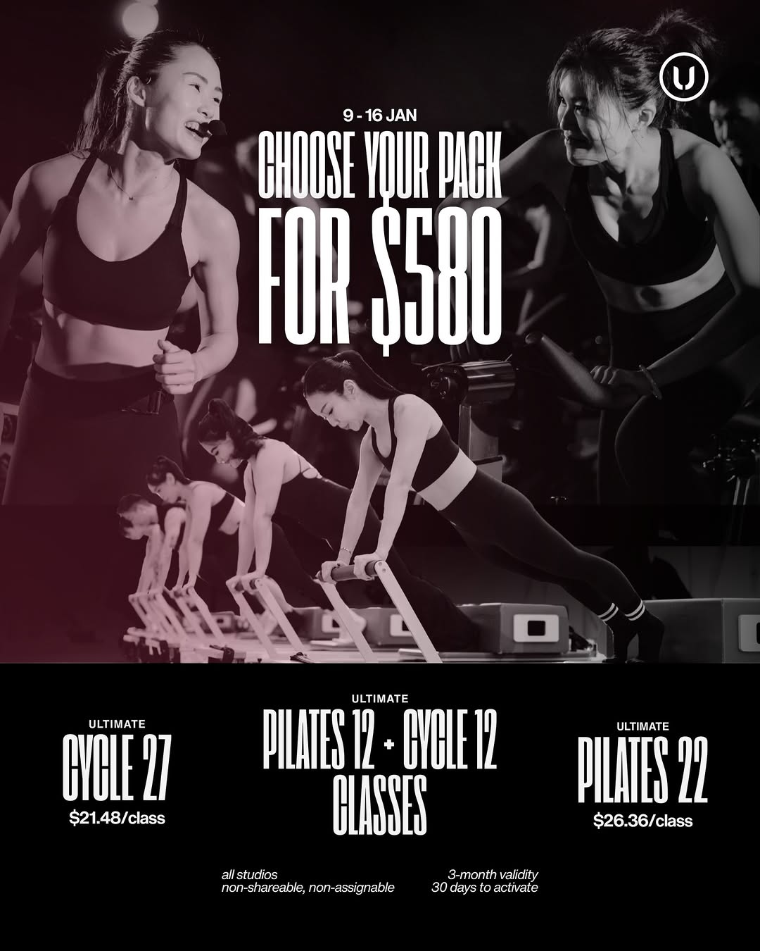 Rhythm Cycling or Pilates? Absofam — why not both? You get to decide 🔥