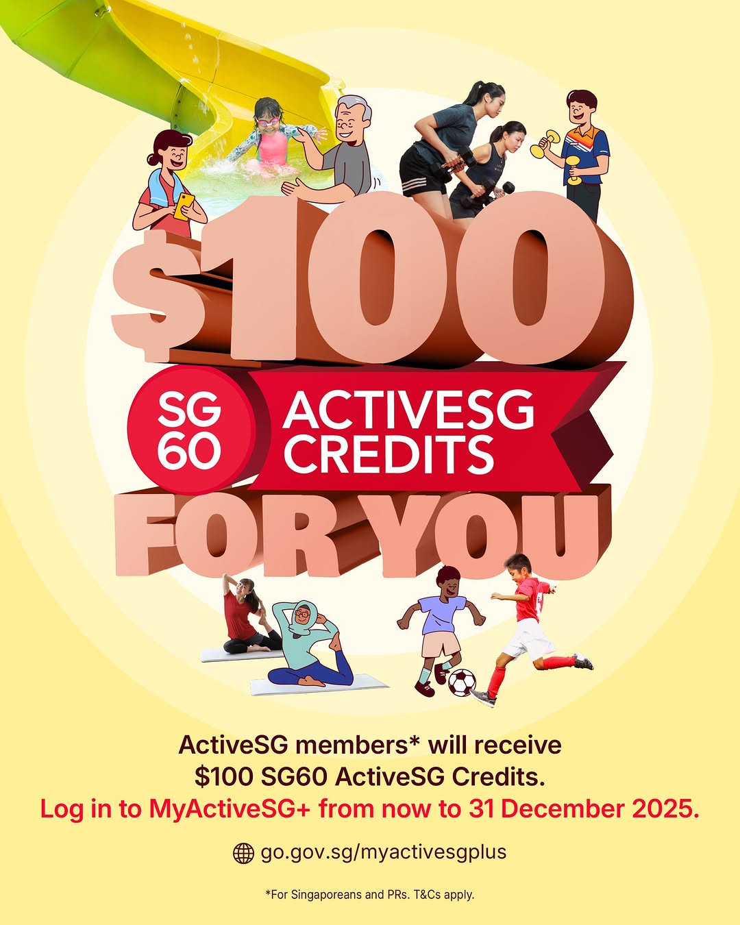 From 2 Jun to 31 Dec 2025, all Singaporeans (SCs) and Permanent Residents (PRs) will receive a one-t