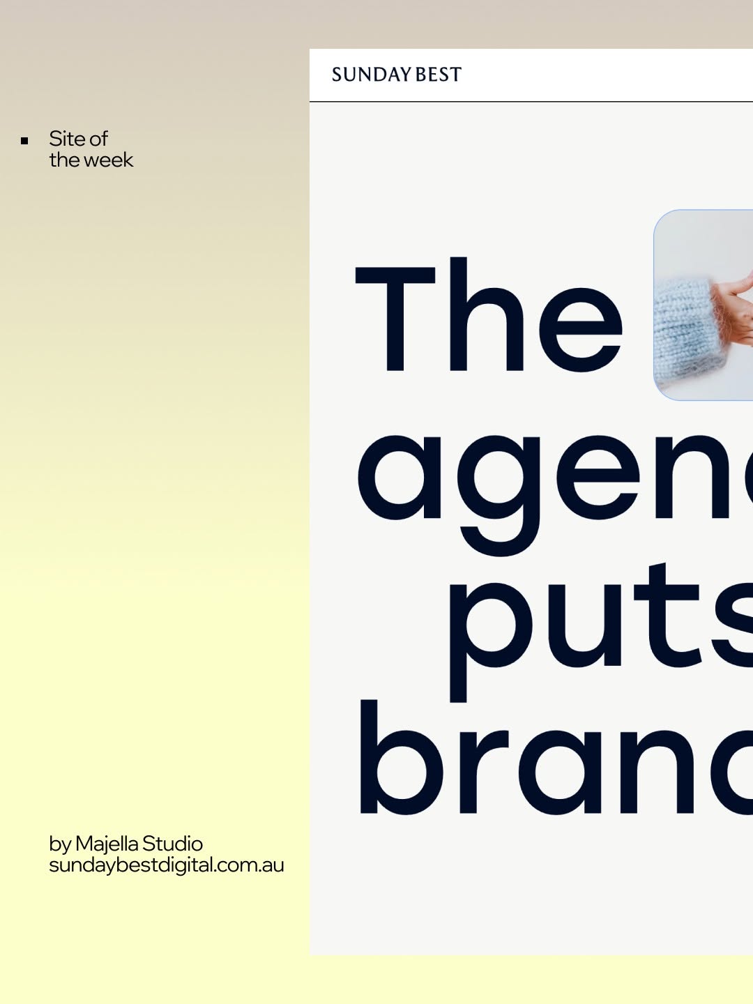 Crisp, modern, and effortlessly cool. Sunday Best is doing the most in the best way #BuiltonWixStudi