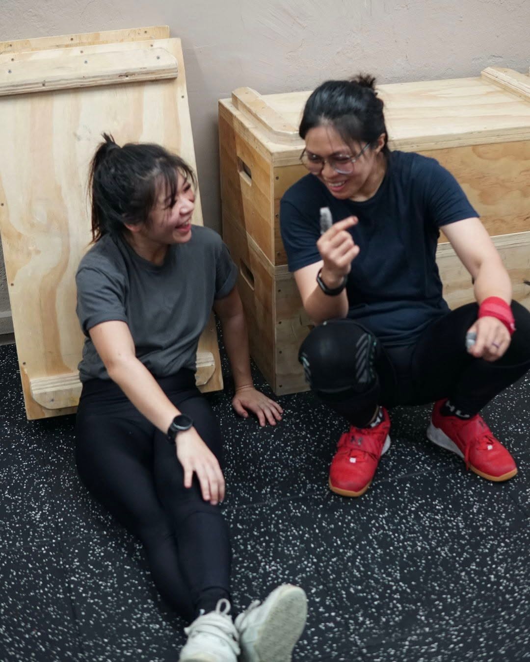 The best part of training together? The laughs between sets