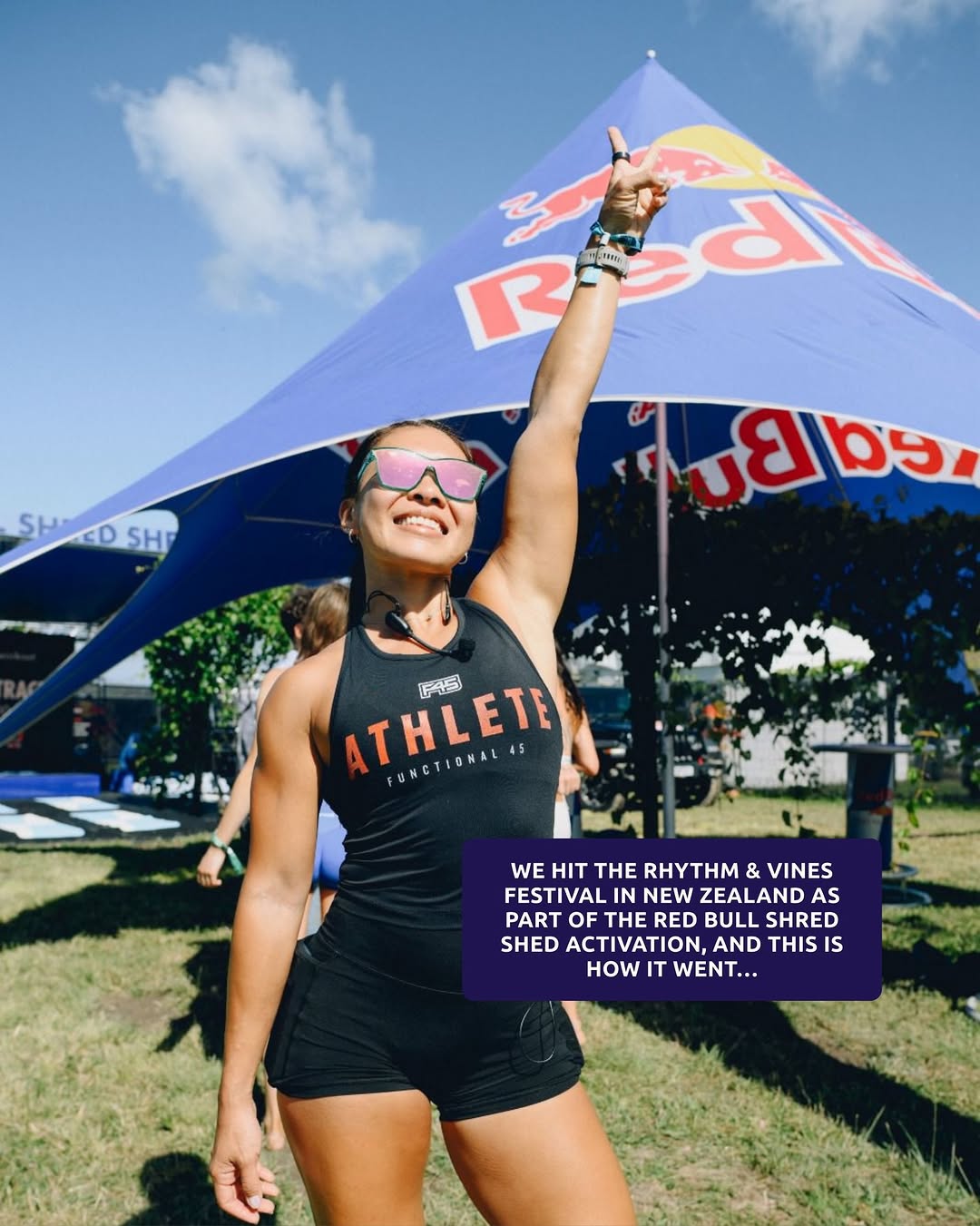 Throwback to bringing functional vibes to @rhythmandvines. 🇳🇿 Kicking off the new year in full fes