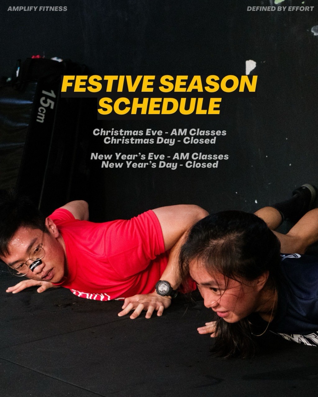 Merry Fitmas to yll!! 🎁 🌟 Here’s our schedule for classes this season and yes, we’re having a year
