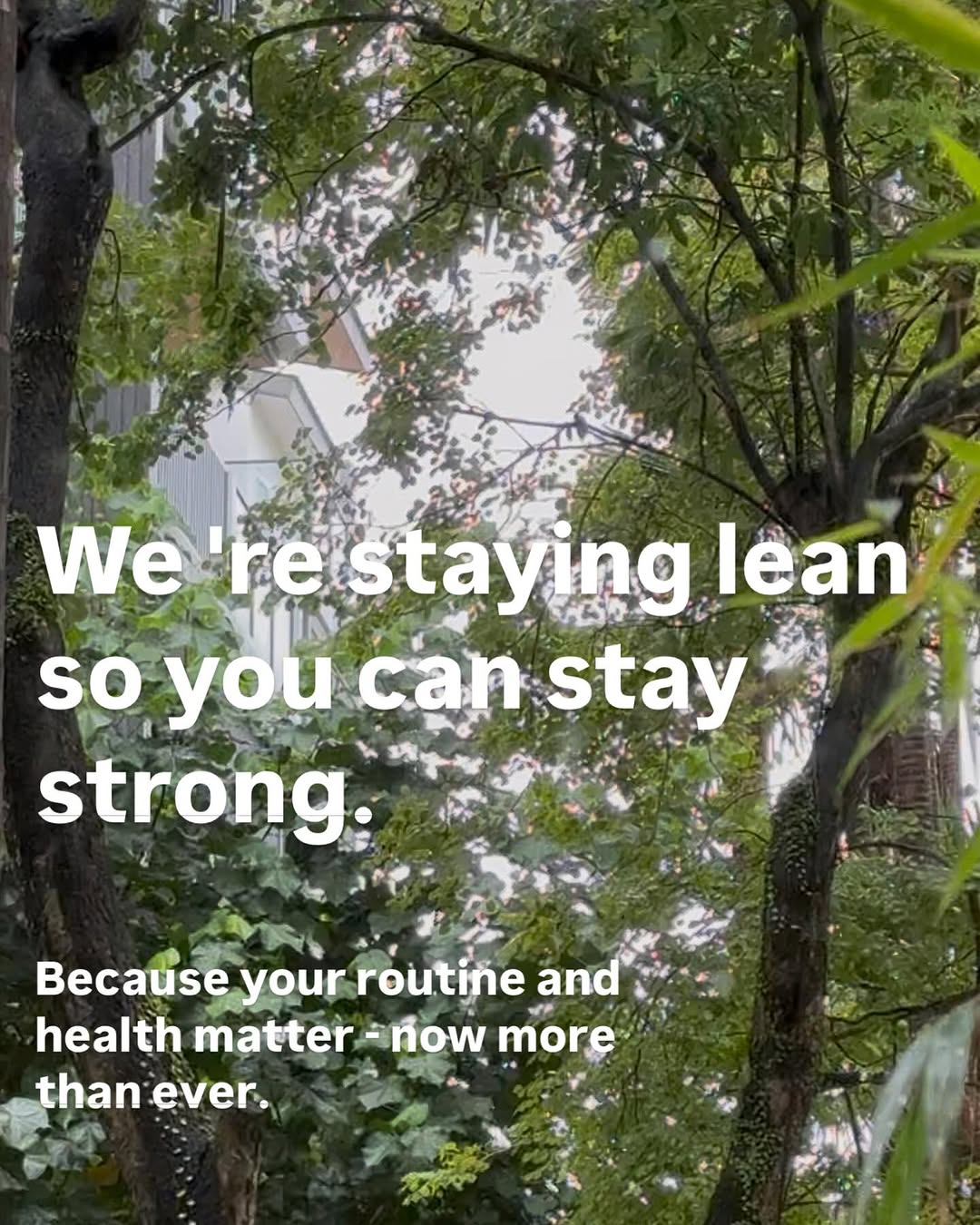 Some things are out of our control — so we concentrate on what matters.