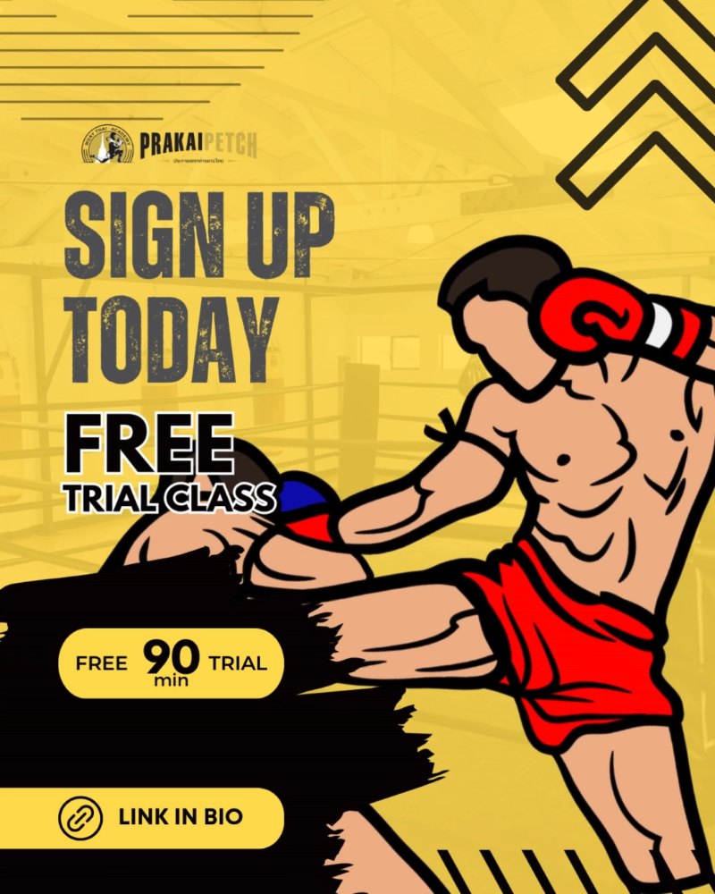 👊 New to Muay Thai? Your first trial class is free. 