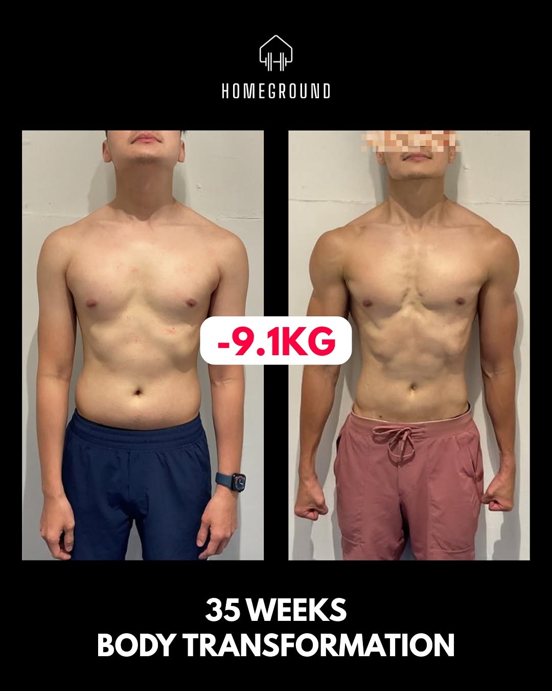 Check out this amazing weight loss transformation by S who successfully lost 9.1kg in 8 months with 