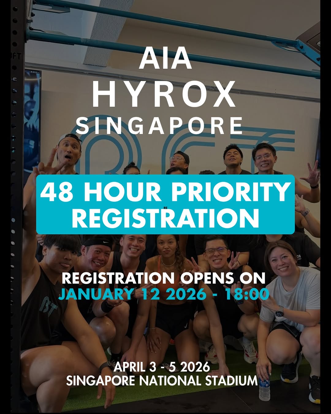 BFT Balestier members get ready! We’re getting an EXCLUSIVE 48-HOUR PRE-PUBLIC ACCESS to AIA HYROX S