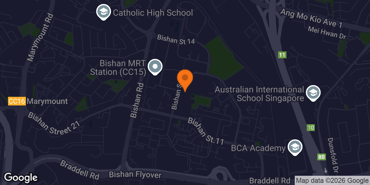 Map showing 24/7 FITNESS Bishan CC