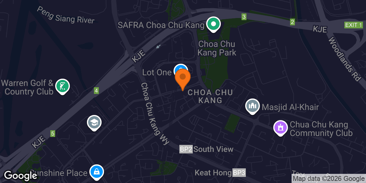 Map showing 24/7 FITNESS Keat Hong CC