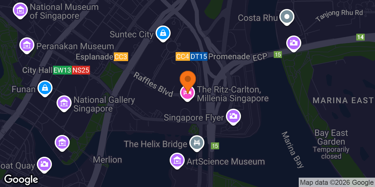 Map showing Absolute You Millenia Walk