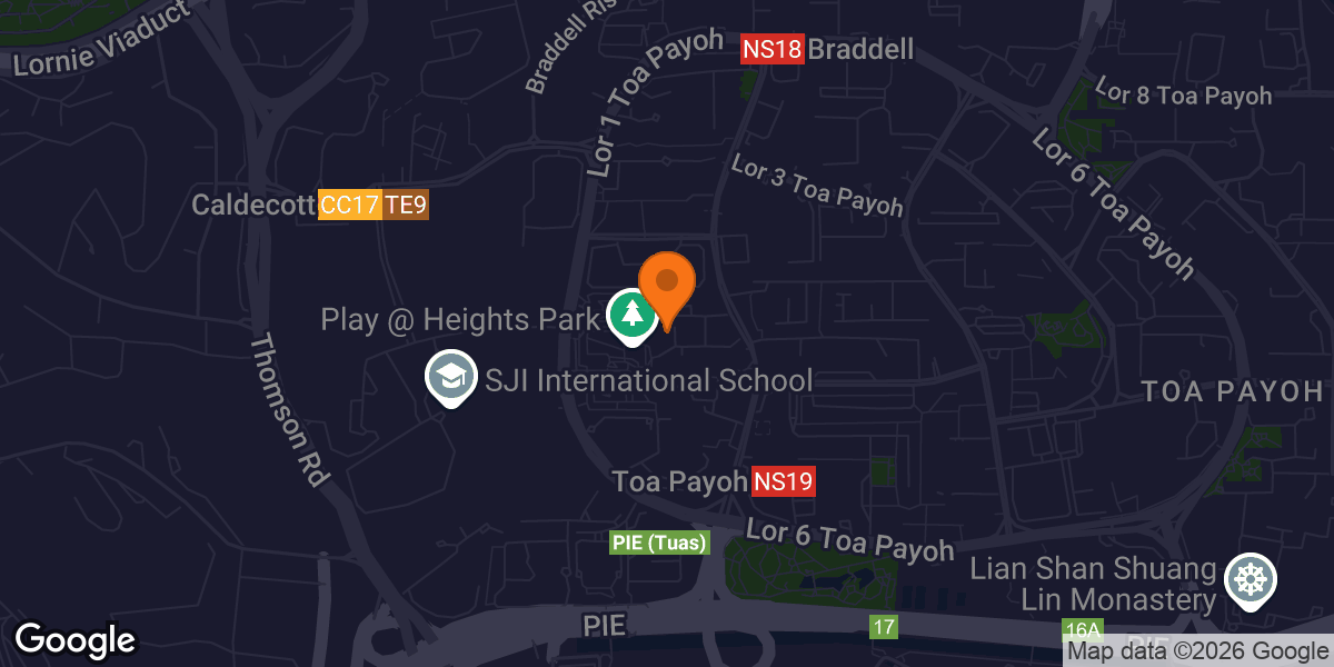 Map showing ActiveSG Gym @ Toa Payoh West CC