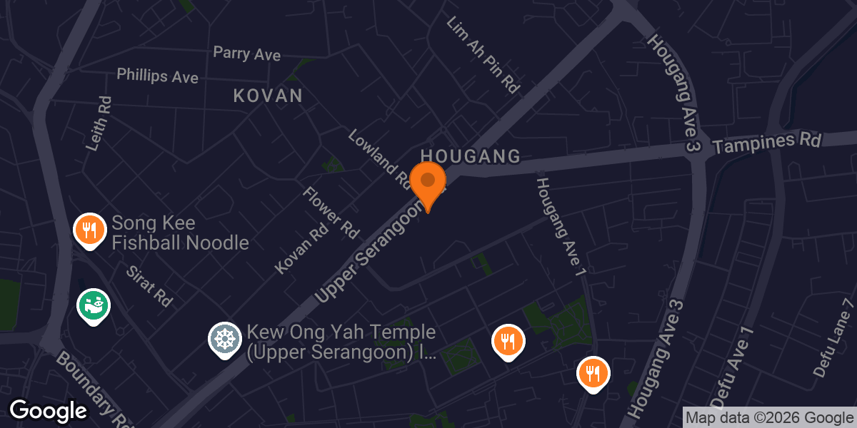 Map showing Amore Fitness & Define Heartland Mall