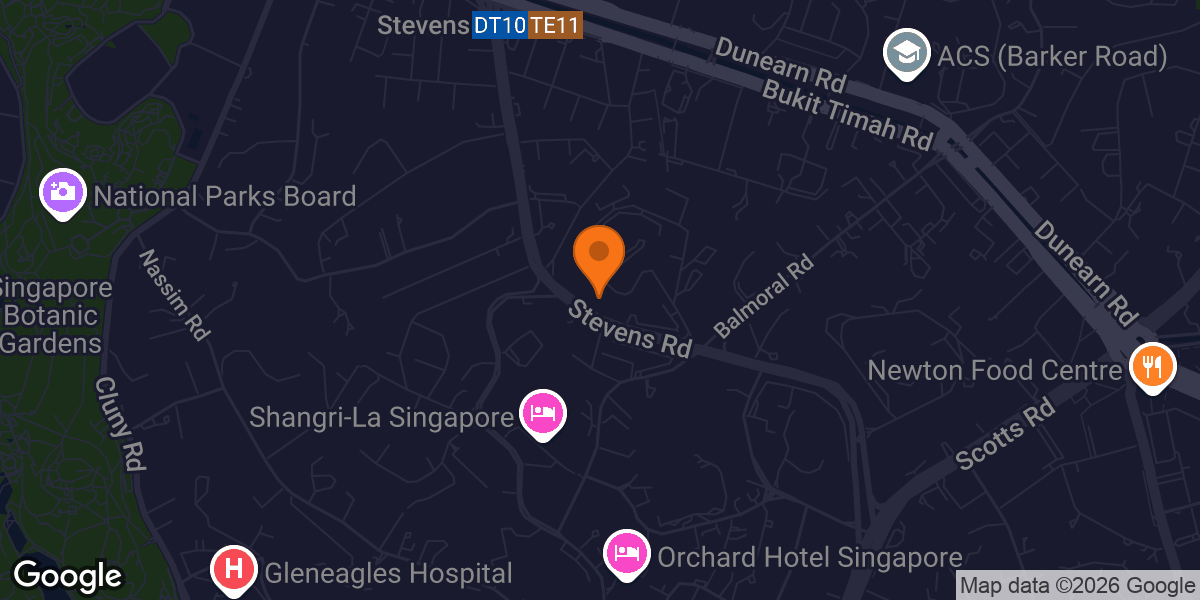 Map showing Anytime Fitness Balmoral