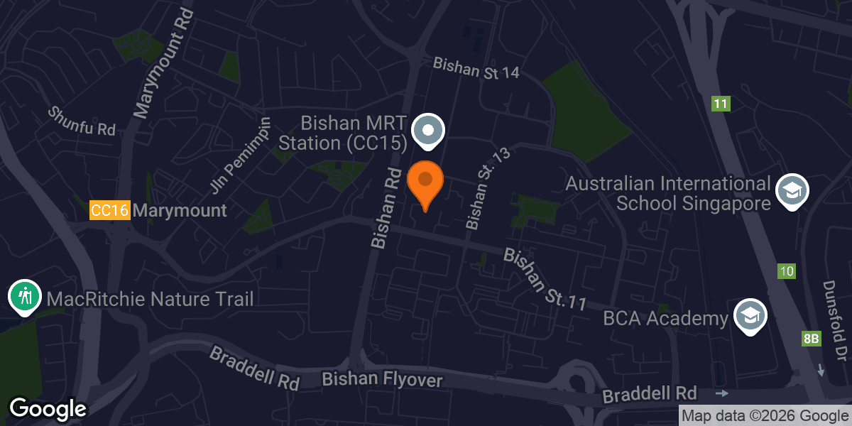 Map showing Anytime Fitness Bishan