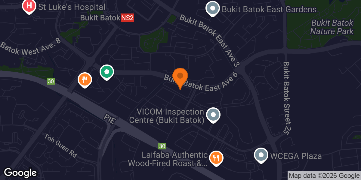Map showing Anytime Fitness Bukit Batok Connection