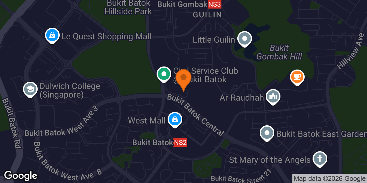 Map showing Anytime Fitness Bukit Batok CSC