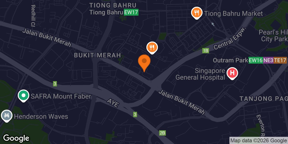 Map showing Anytime Fitness Bukit Merah