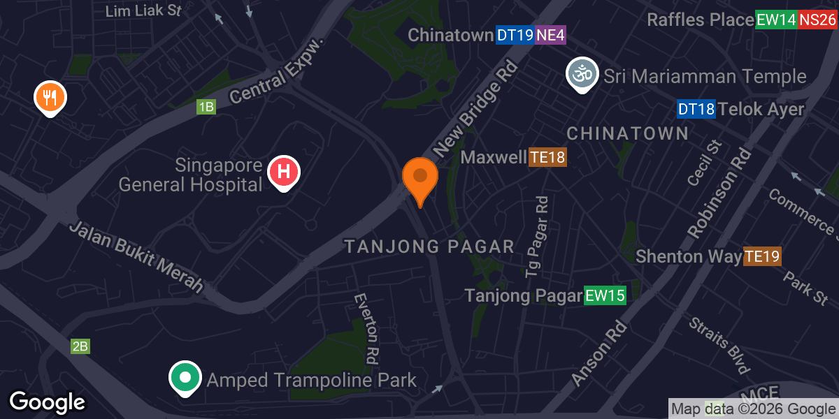 Map showing Anytime Fitness Cantonment Road