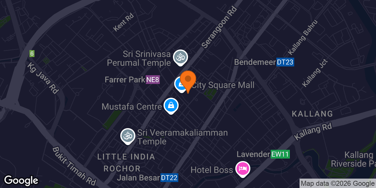 Map showing Anytime Fitness City Square Mall