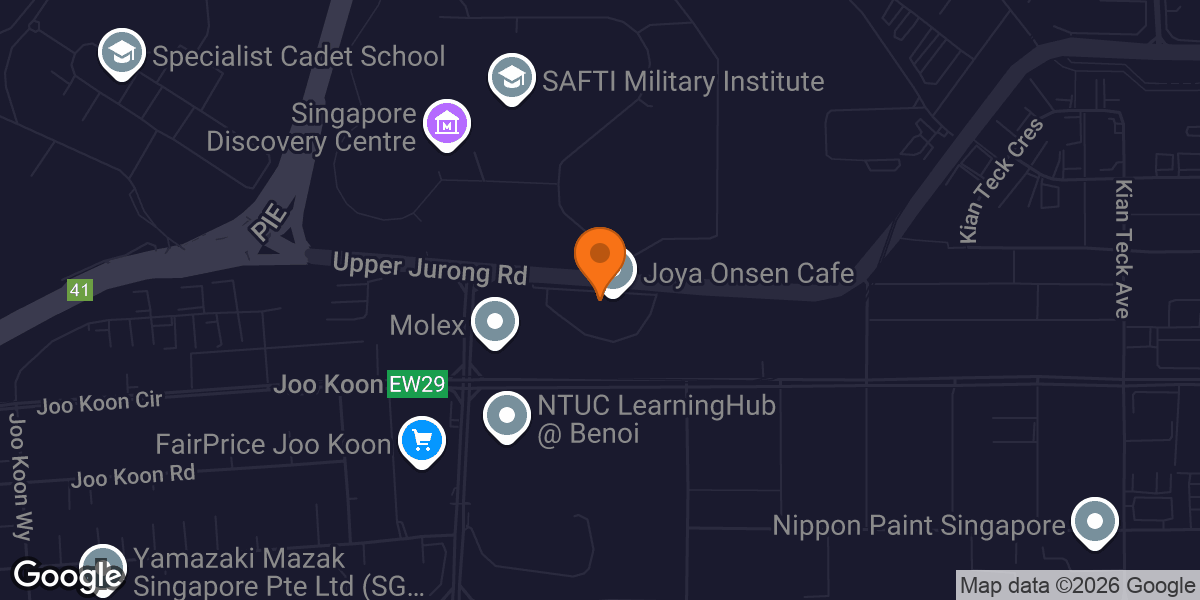 Map showing Anytime Fitness D'Arena Jurong