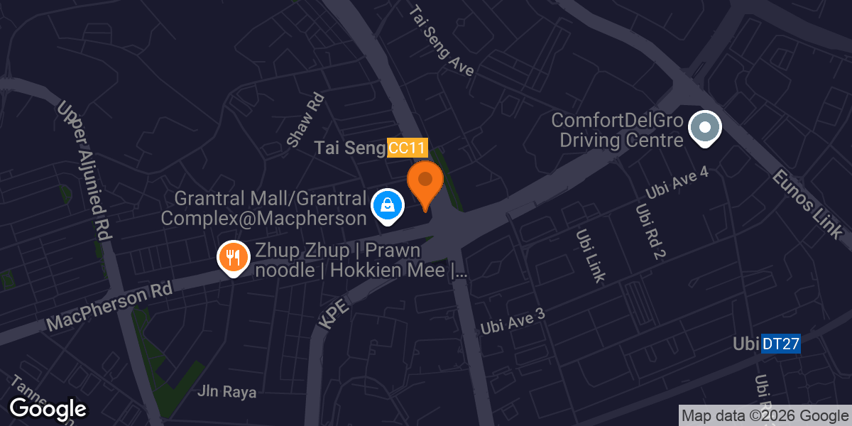 Map showing Anytime Fitness Grantral Complex