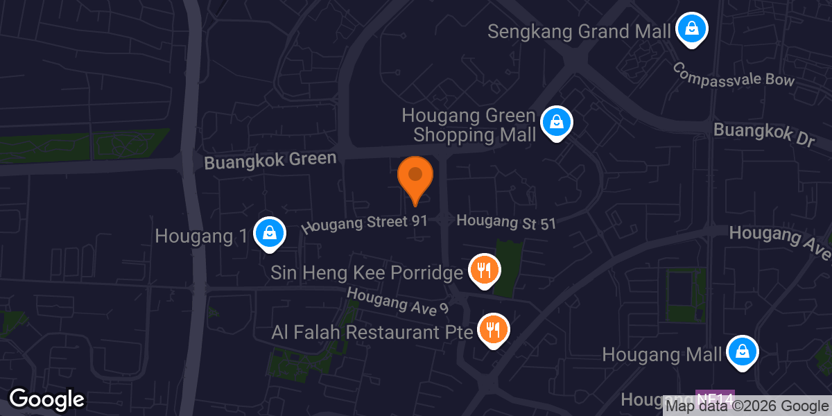 Map showing Anytime Fitness Hougang 915