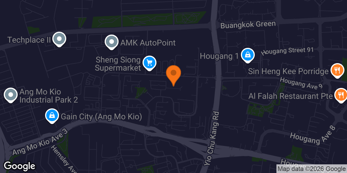 Map showing Anytime Fitness Hwi Yoh CC