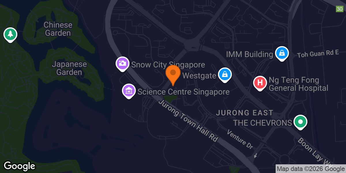 Map showing Anytime Fitness Jurong East Central