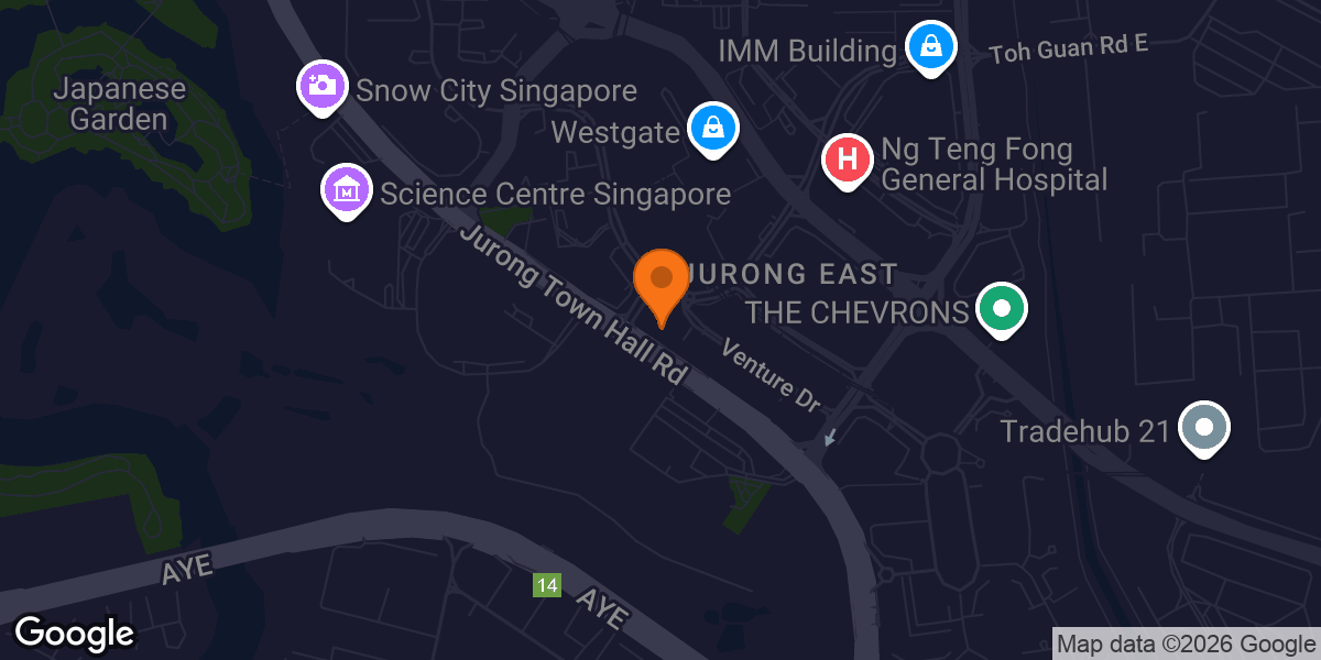 Map showing Anytime Fitness Jurong Summit