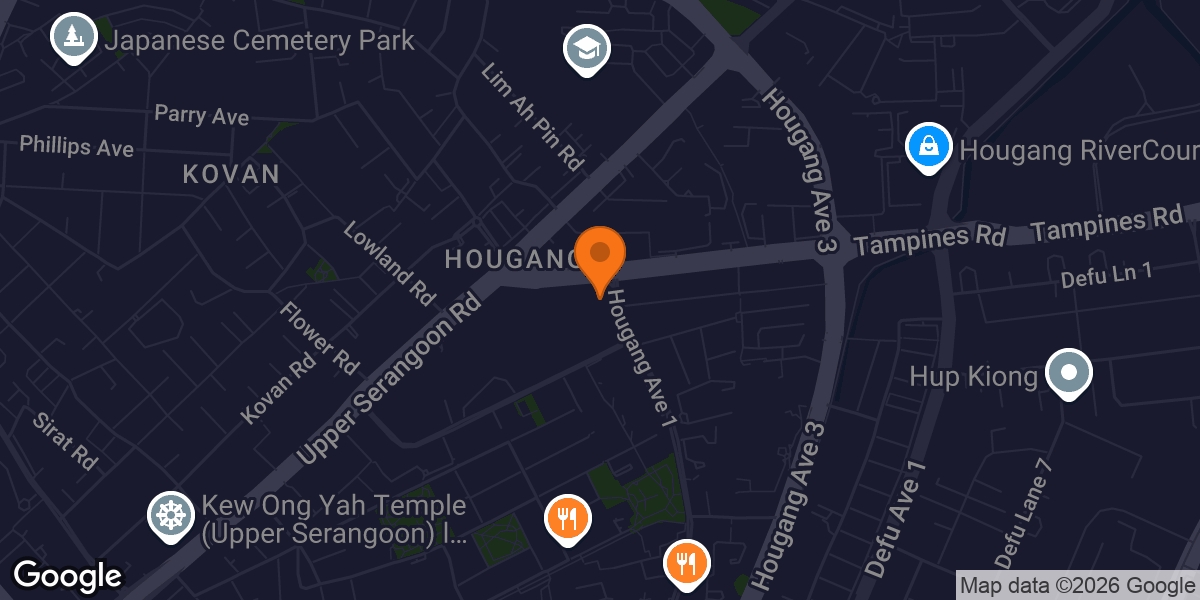 Map showing Anytime Fitness Kovan