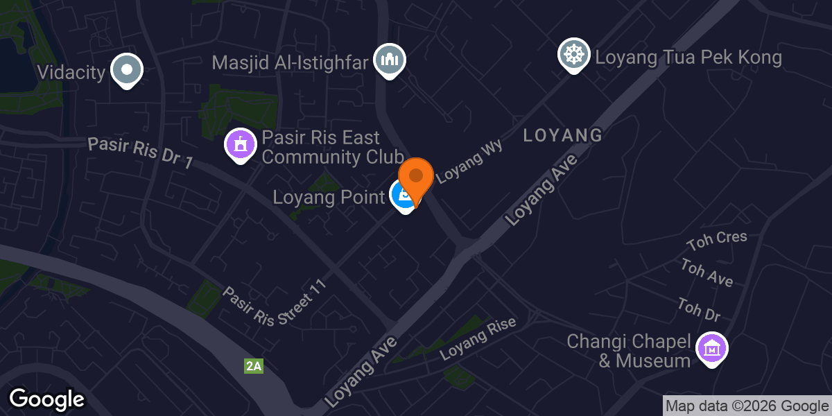 Map showing Anytime Fitness Loyang Point