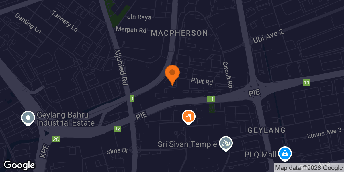Map showing Anytime Fitness MacPherson