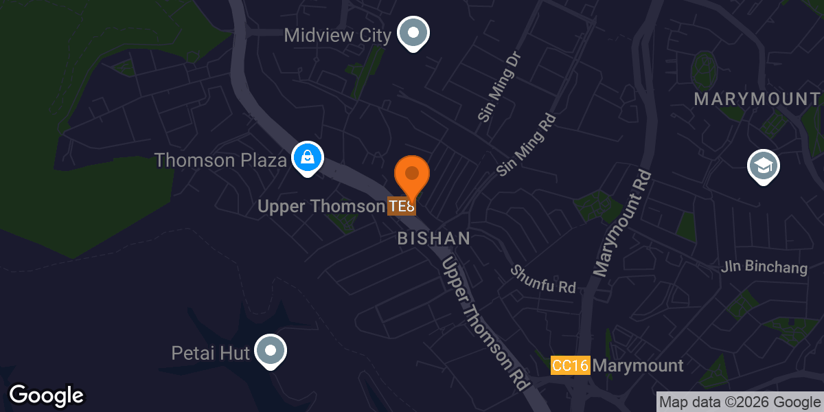 Map showing Anytime Fitness New Upper Thomson