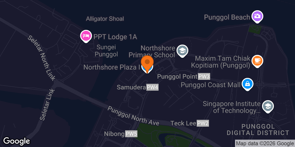 Map showing Anytime Fitness NorthShore Plaza