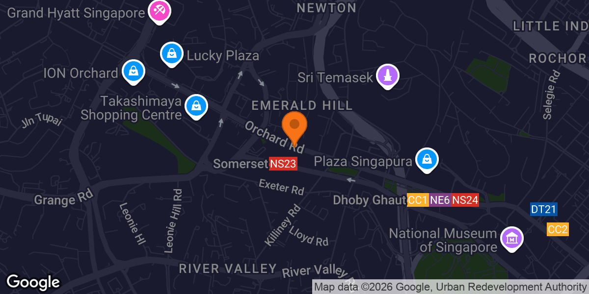 Map showing Anytime Fitness Orchard