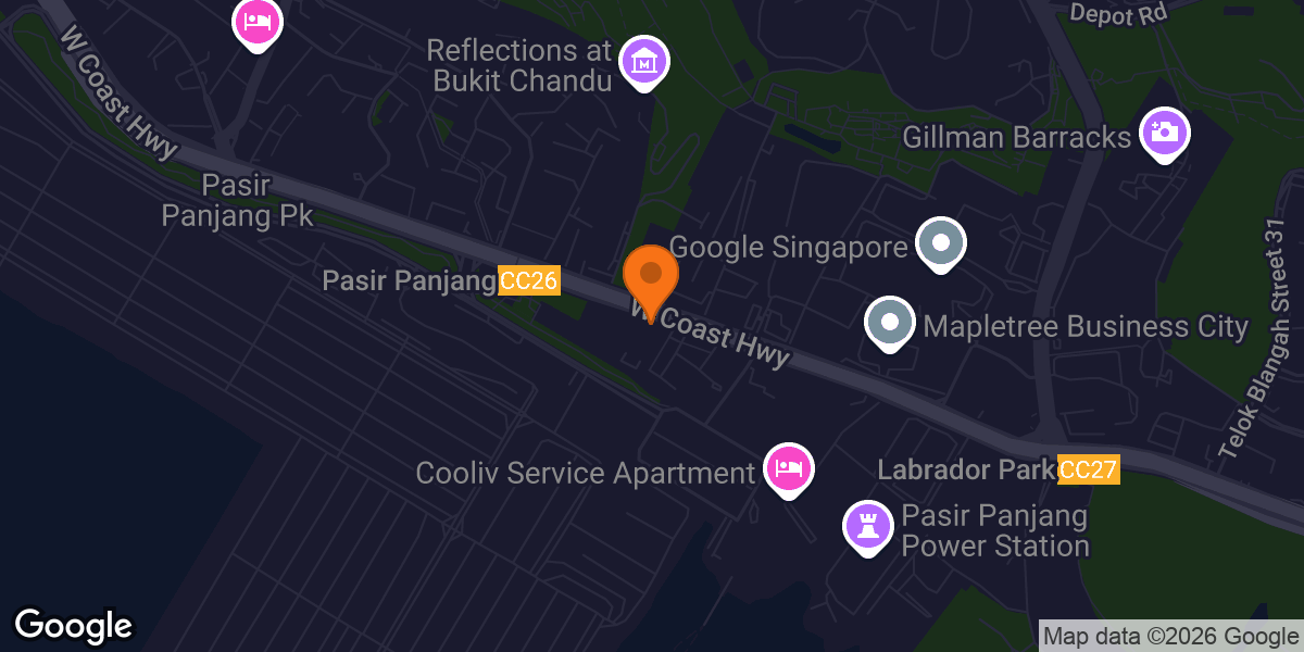 Map showing Anytime Fitness Pasir Panjang