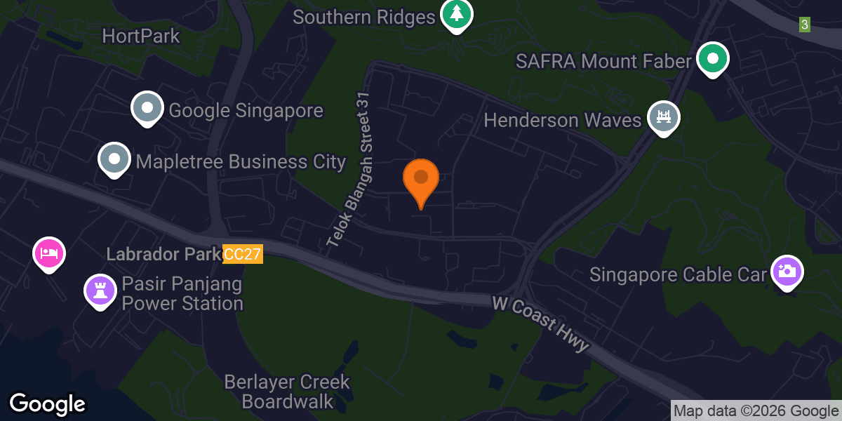 Map showing Anytime Fitness, Telok Blangah