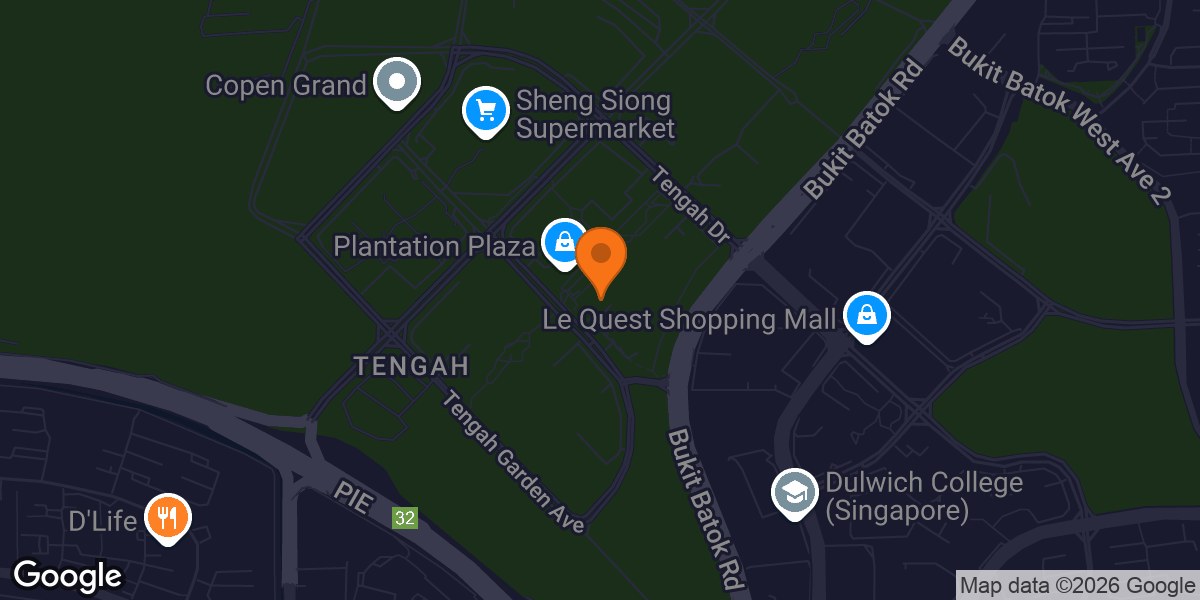 Map showing Anytime Fitness Tengah CC