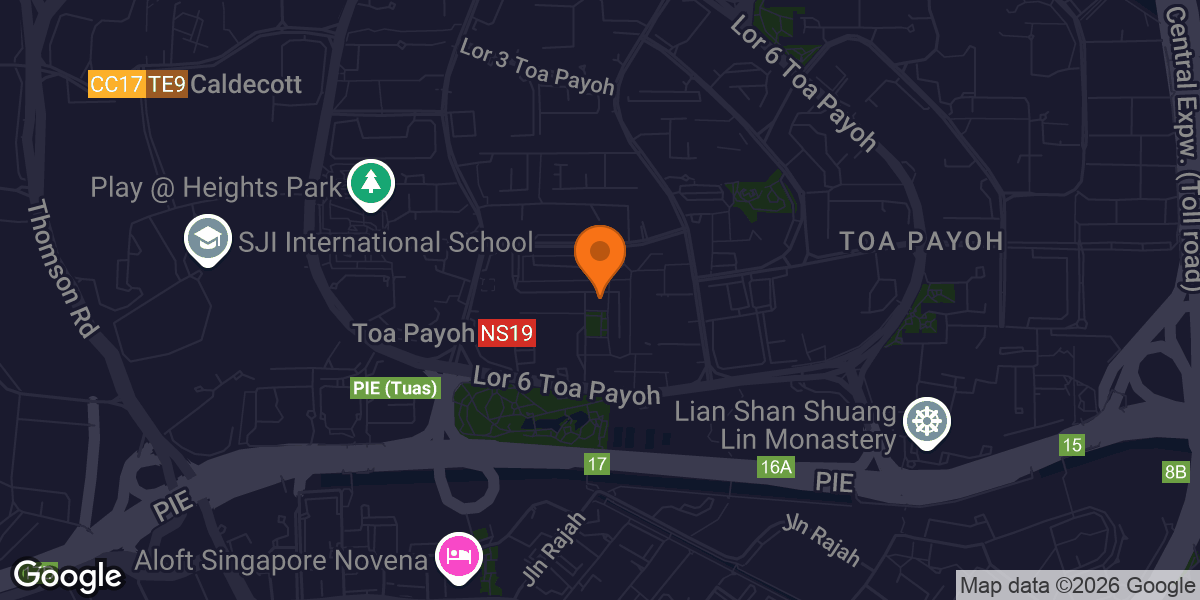 Map showing Anytime Fitness Toa Payoh