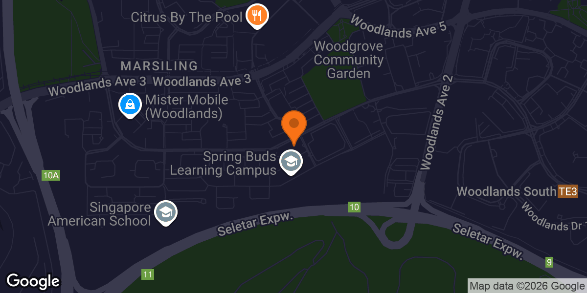 Map showing Anytime Fitness Woodgrove