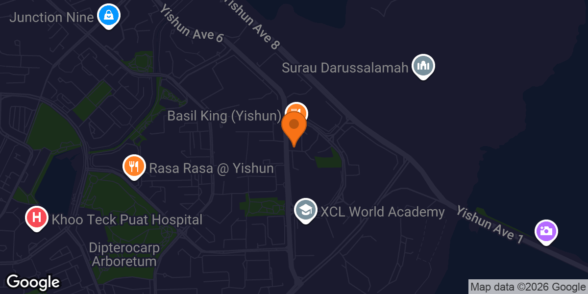 Map showing Anytime Fitness Yishun East