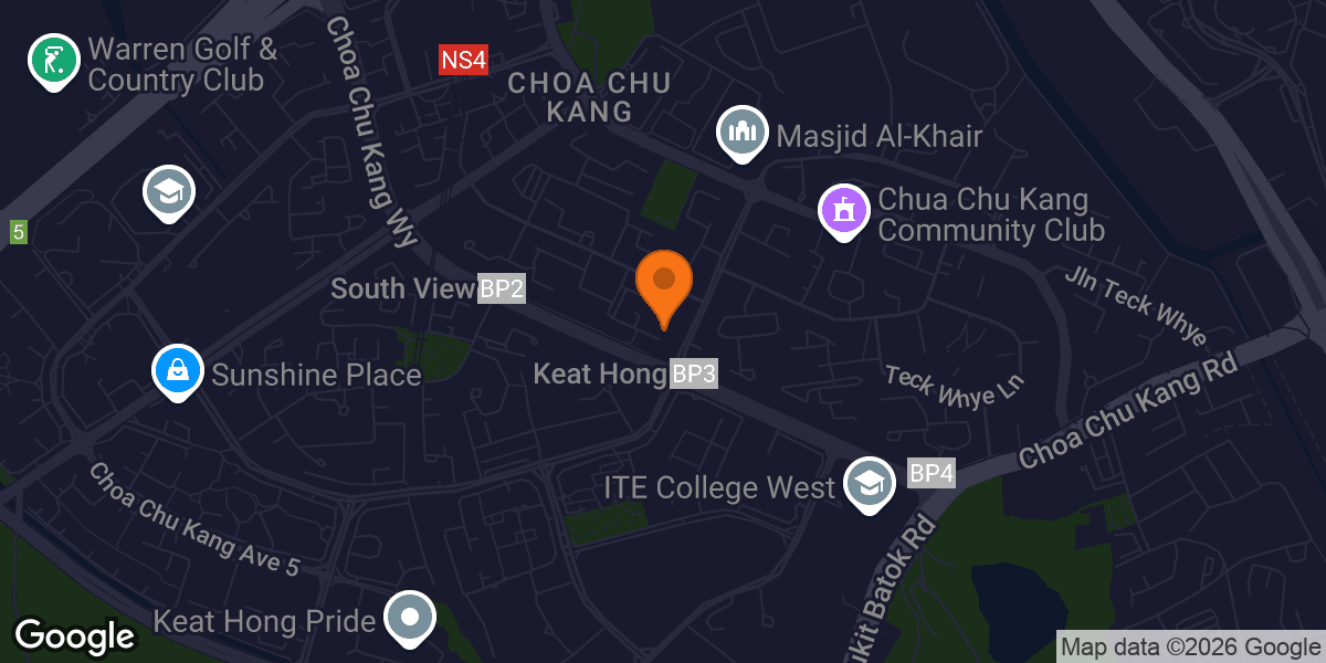 Map showing Ark Grit Keat Hong