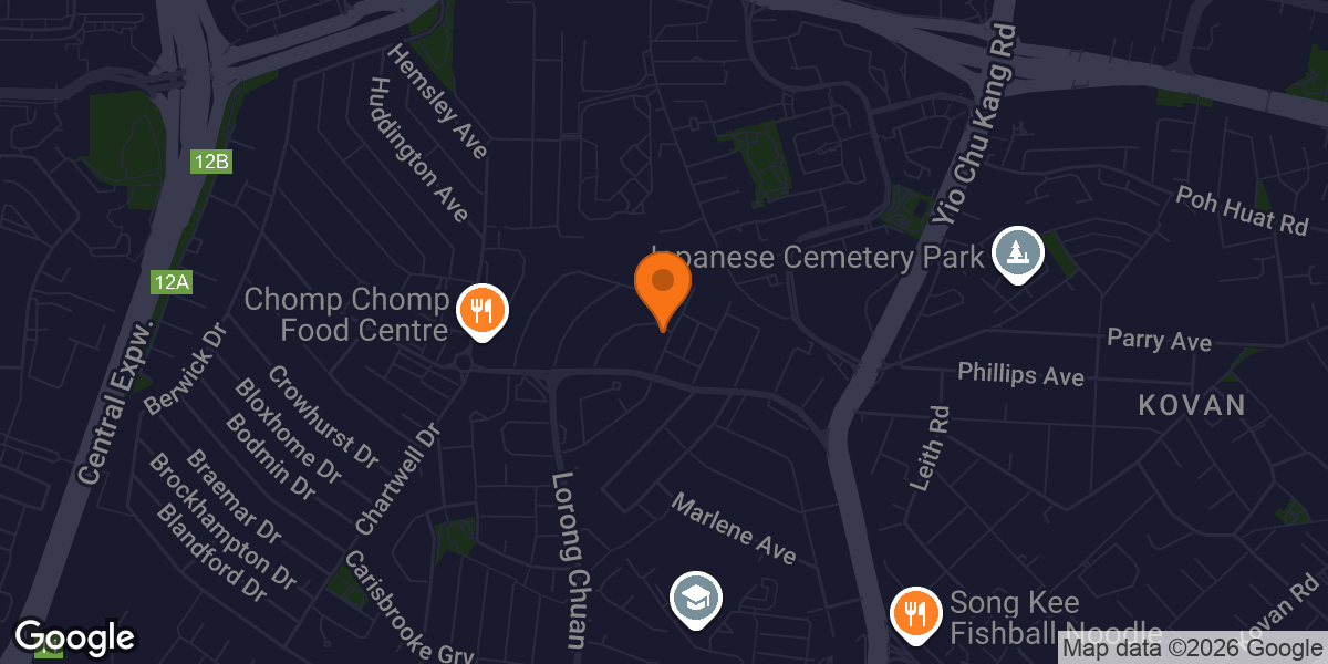 Map showing BASE Training | Group Fitness | Personal Training